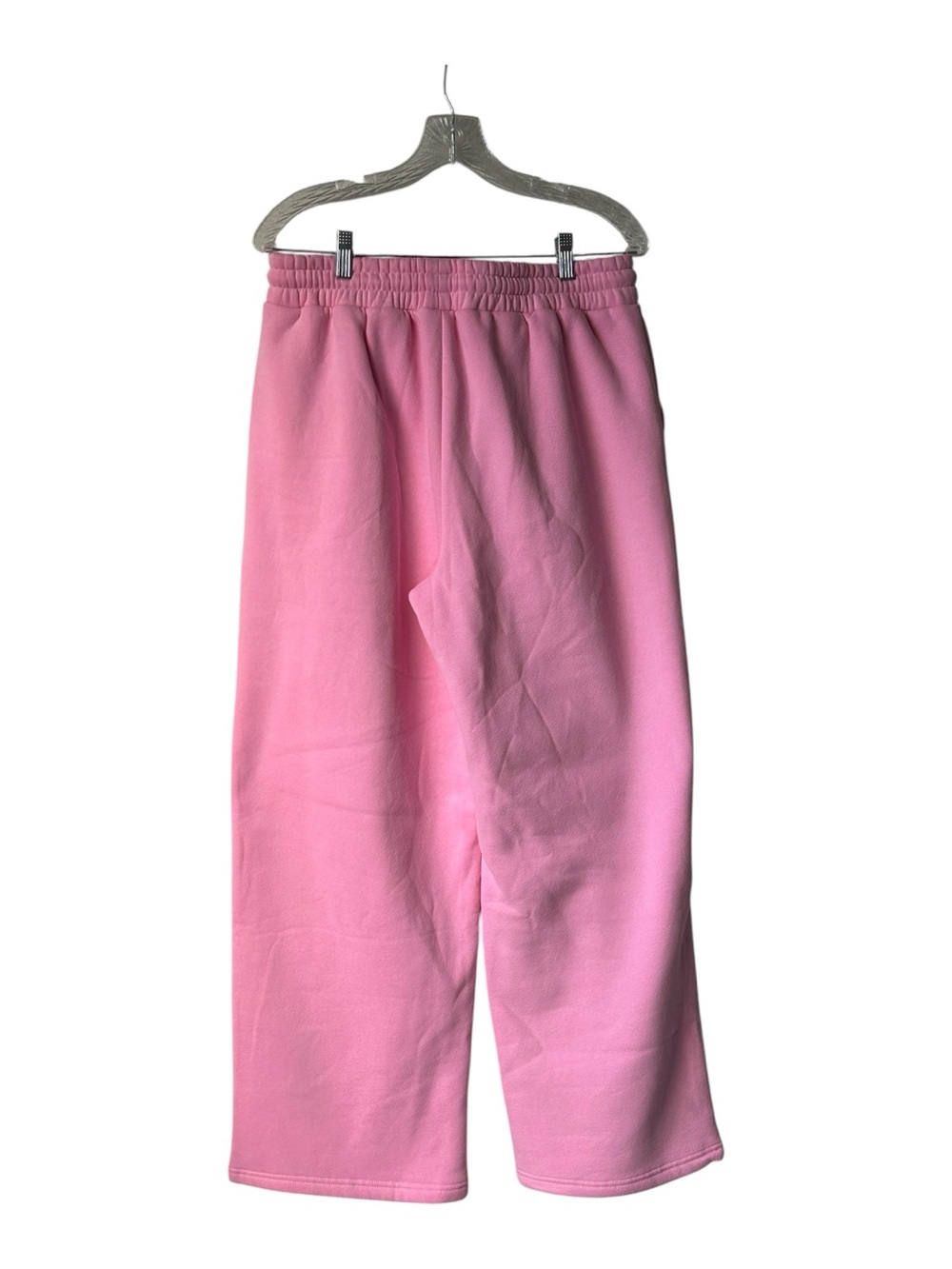 Trendy Queen wide leg pink sweatpants NWT size medium. - Picture 3 of 9